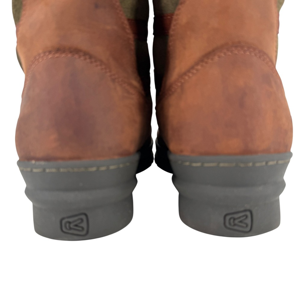 KEEN Wapato Tall Winter Snow Boots Women 8 Waterproof Leather Faux Fur Insulated - Picture 6 of 12